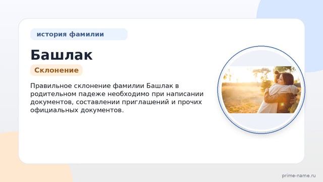 Фамилия Башлак: история происхождение и значение а также как правильно склонять