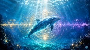 🐬 528Гц + 936Гц | Исцеляющее Пение Дельфинов — Глубокий Сон, Энергия и Снятие Стресса