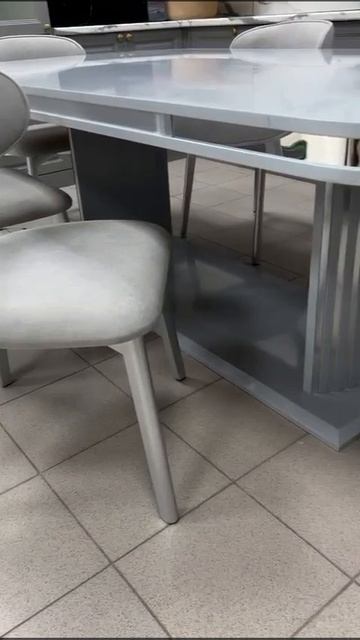 Стол Тамила 280x115 см, графит серебро