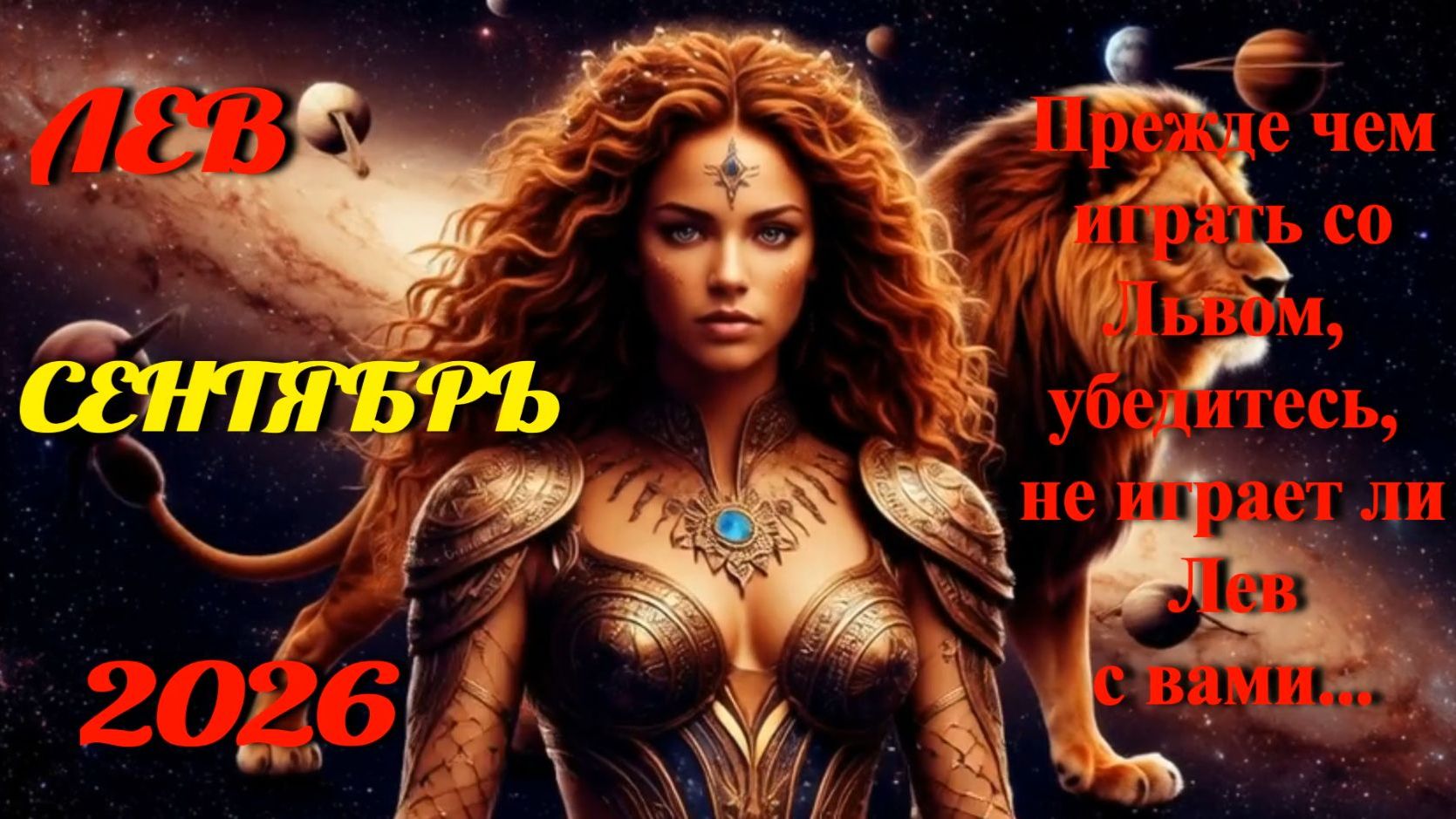 Лев. Гороскоп на сентябрь 2026.