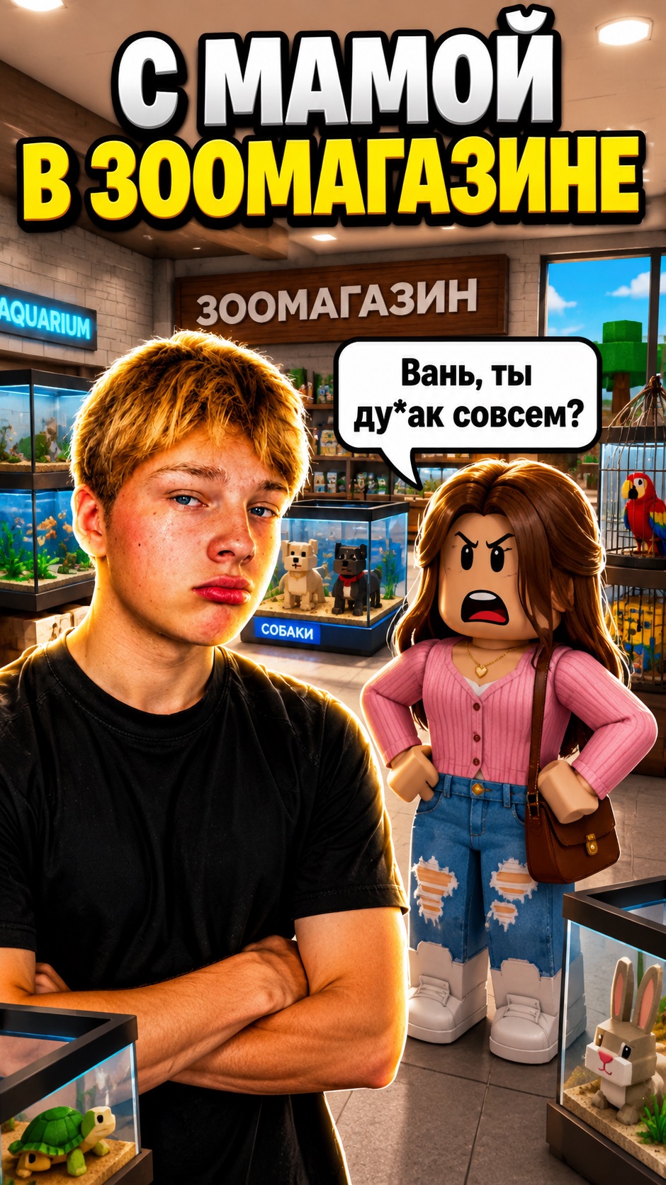 С МАМОЙ В ЗООМАГАЗИНЕ