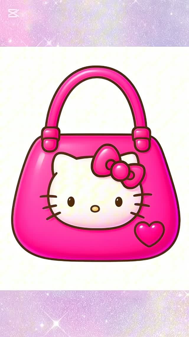 Как нарисовать сумку Hello Kitty…💟