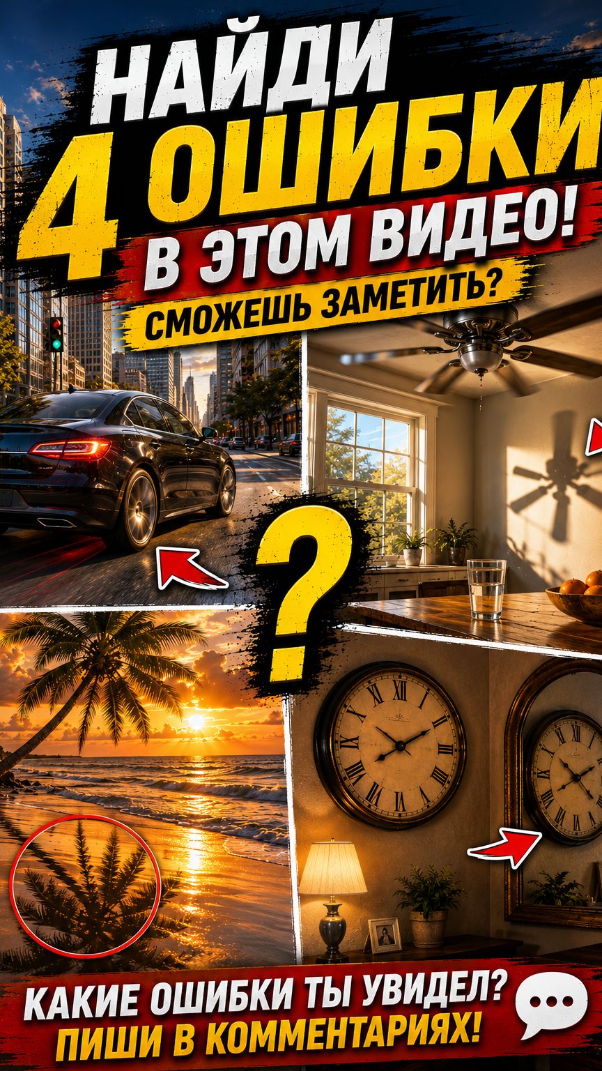 НАЙДИ 4 ОШИБКИ ЗА 5 СЕКУНД 😱🧠 СМОЖЕШЬ?