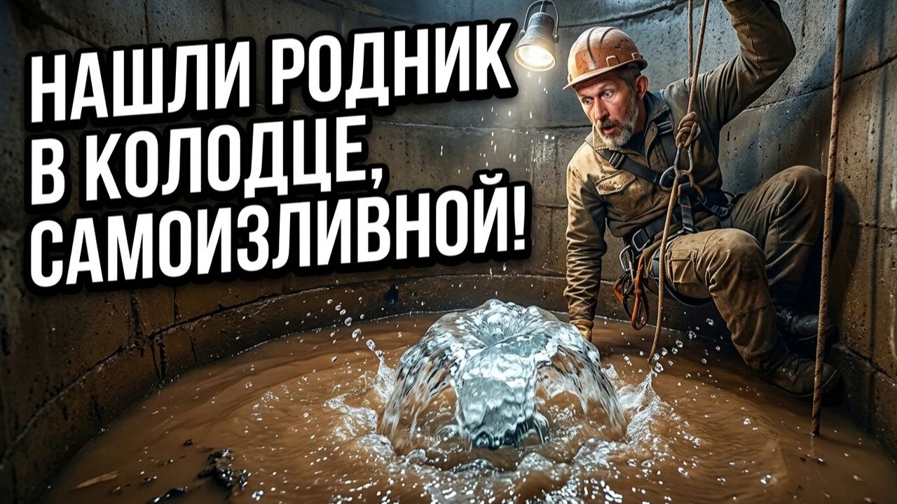 Забурили в колодце абиссинку под самоизлив!