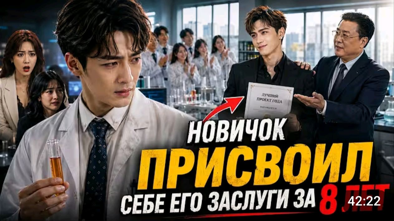 Новичок присвоил себе его заслуги за восемь лет .
