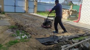 Как площадку для машины сделал за 3 часа