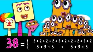 Sprunki OC: Тридцать восемь из Numberblocks, НО С МАТЕМАТИКОЙ! 🧮🔢 