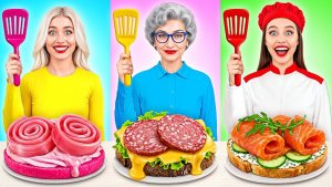 Кулинарный Челлендж_ Я против Бабушки _ Умные Идеи с Едой