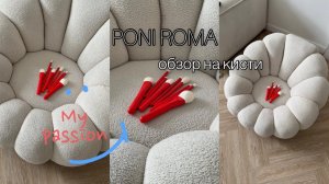 Обзор на кисти от PONI ROMA  my passion