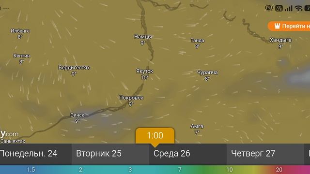 Прогноз погоды 23-28 августа 2026 от Windy.com