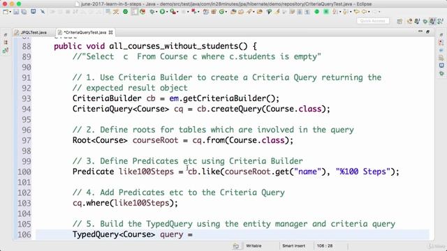 S11.E117 - Step 56 - Criteria Query - Courses without Students