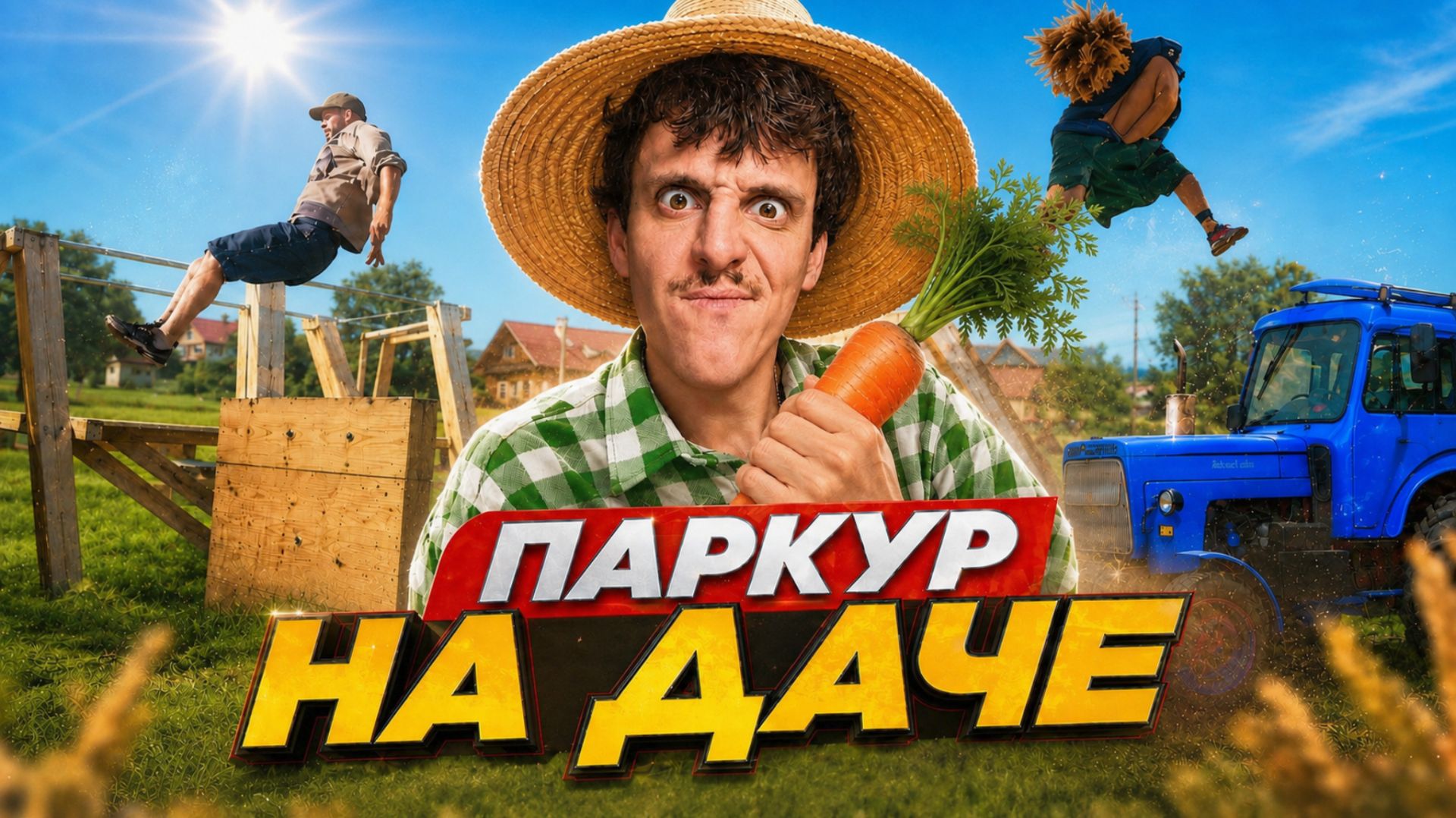 Паркур на Даче Вернулся! Сальто и Трюки на Траву