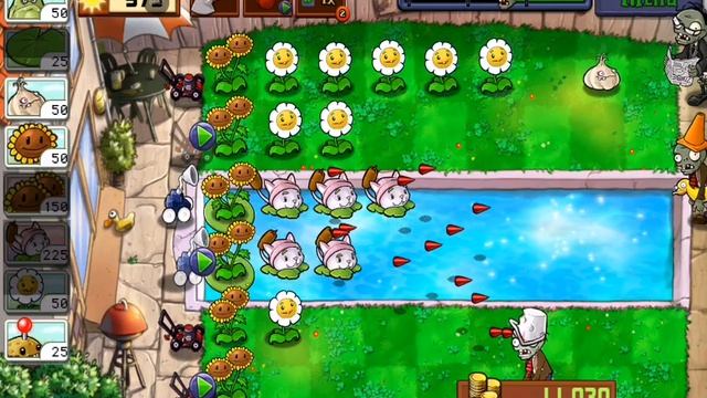 PvZ Level 3-2 2 приключение (пересъёмка)