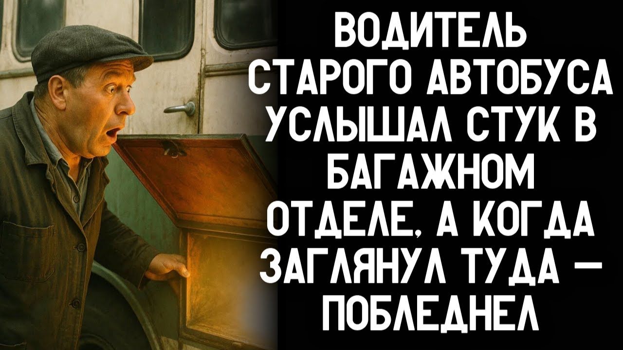 Водитель старого автобуса услышал стук в багажнике. Заглянул — и потерял дар речи. Аудио-рассказ!