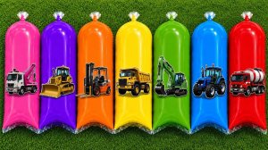🚜Мультики для детей , Играем в игрушки ,Большие Машинки трактора и Самосвалы