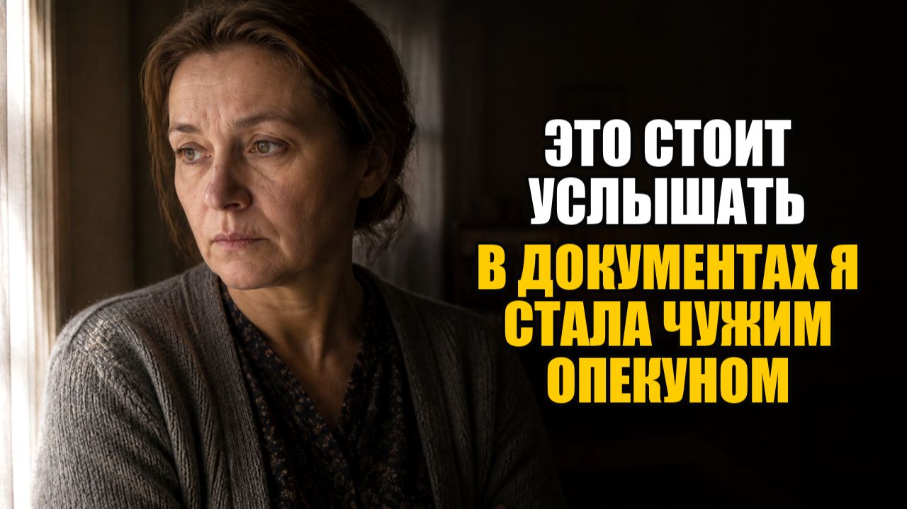ЭТОТ РАССКАЗ СТОИТ УСЛЫШАТЬ ДО САМОГО КОНЦА в документах я стала чужим опекуном