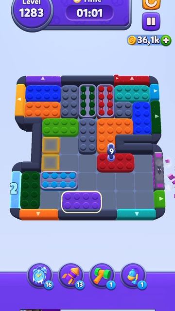 Color Block Jam 1283 уровень