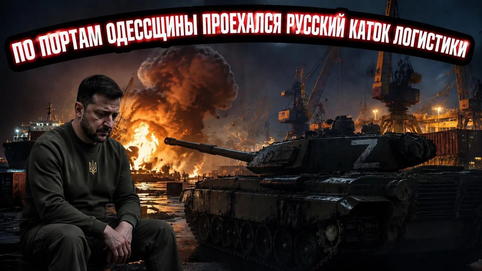 В Одесской области так эффектно горело, что Зеленскому, вероятно, стало дурно