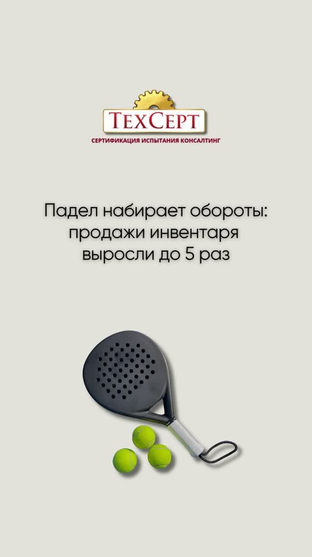  Падел набирает обороты- продажи инвентаря выросли до 5 раз новости news