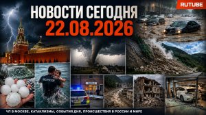 НОВОСТИ СЕГОДНЯ 22.08.2026 | ЧП в Москве, катаклизмы, события дня, происшествия в России и мире