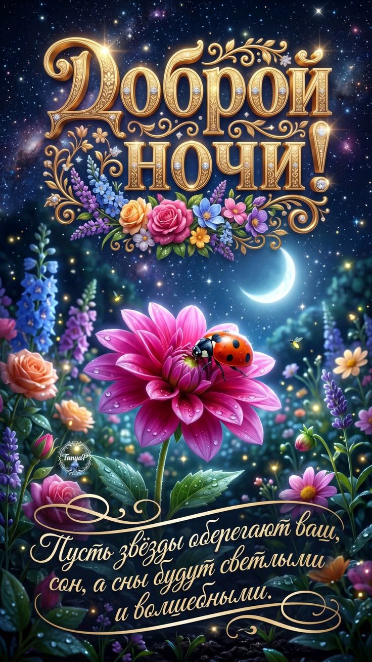 Спокойной ночи, моя хорошая! Оригинальные открытки с музыкой и нежными словами 🌙💖