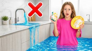 Настя и её друзья учат, как экономить воду.
