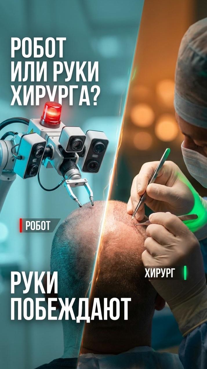 Роботизированная пересадка волос ARTAS Vs хирург: что лучше? 🤖