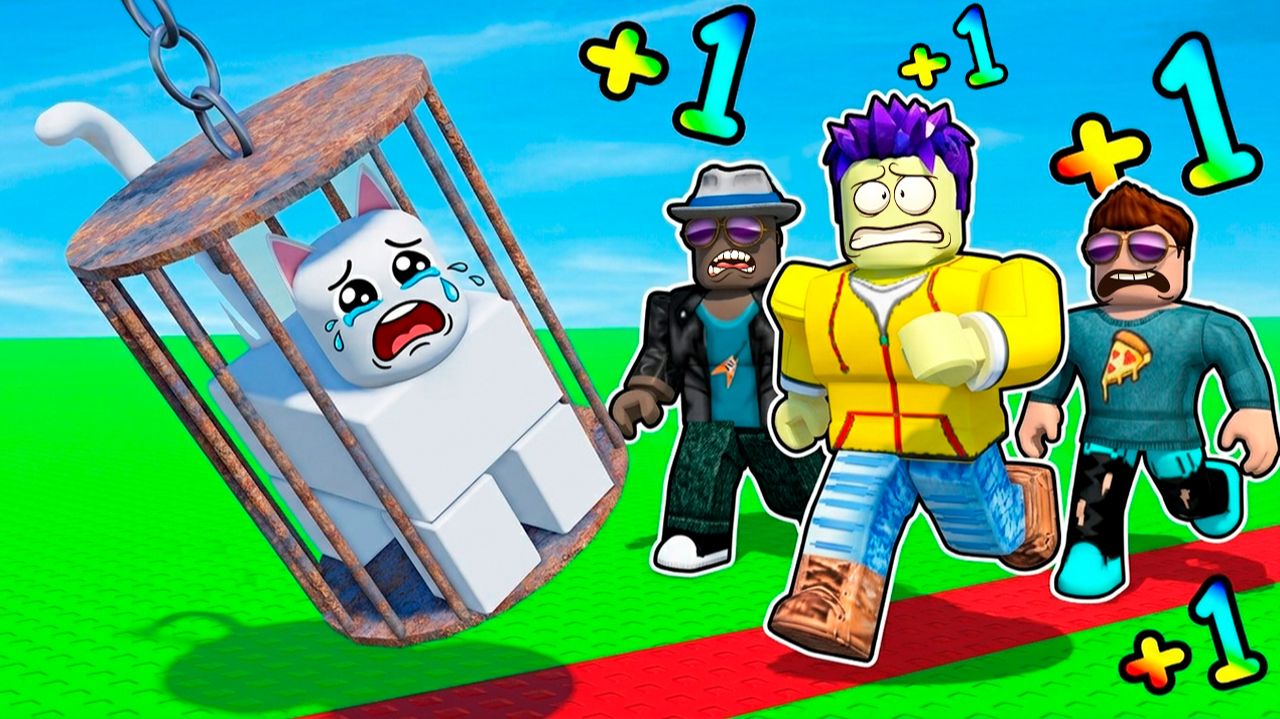СТАЛ САМЫМ БЫСТРЫМ, ЧТОБЫ СПАСТИ КОШКУ В ROBLOX