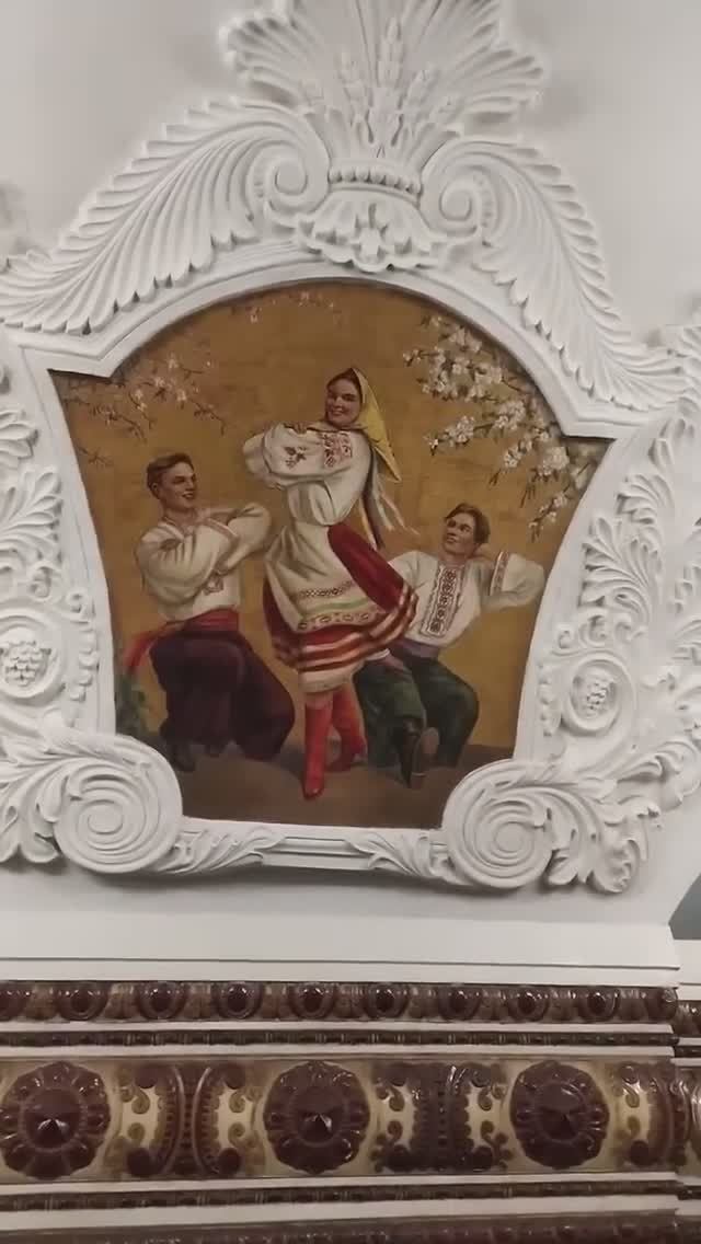Станция метро Киевская интерьер, пассажиры, поезда Фрагмент 38