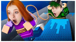 Мы СВЯЗАНЫ КАНАТОМ в РОБЛОКС челлендж (Roblox) Милс PLAY
