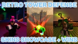ПОБЕДА С КАЖДЫМ СКИНОЙ ДЛЯ RETRO TOWER DEFENSE! | Roblox Forsaken