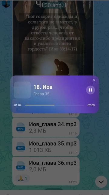 Книга Иова. 35 глава.