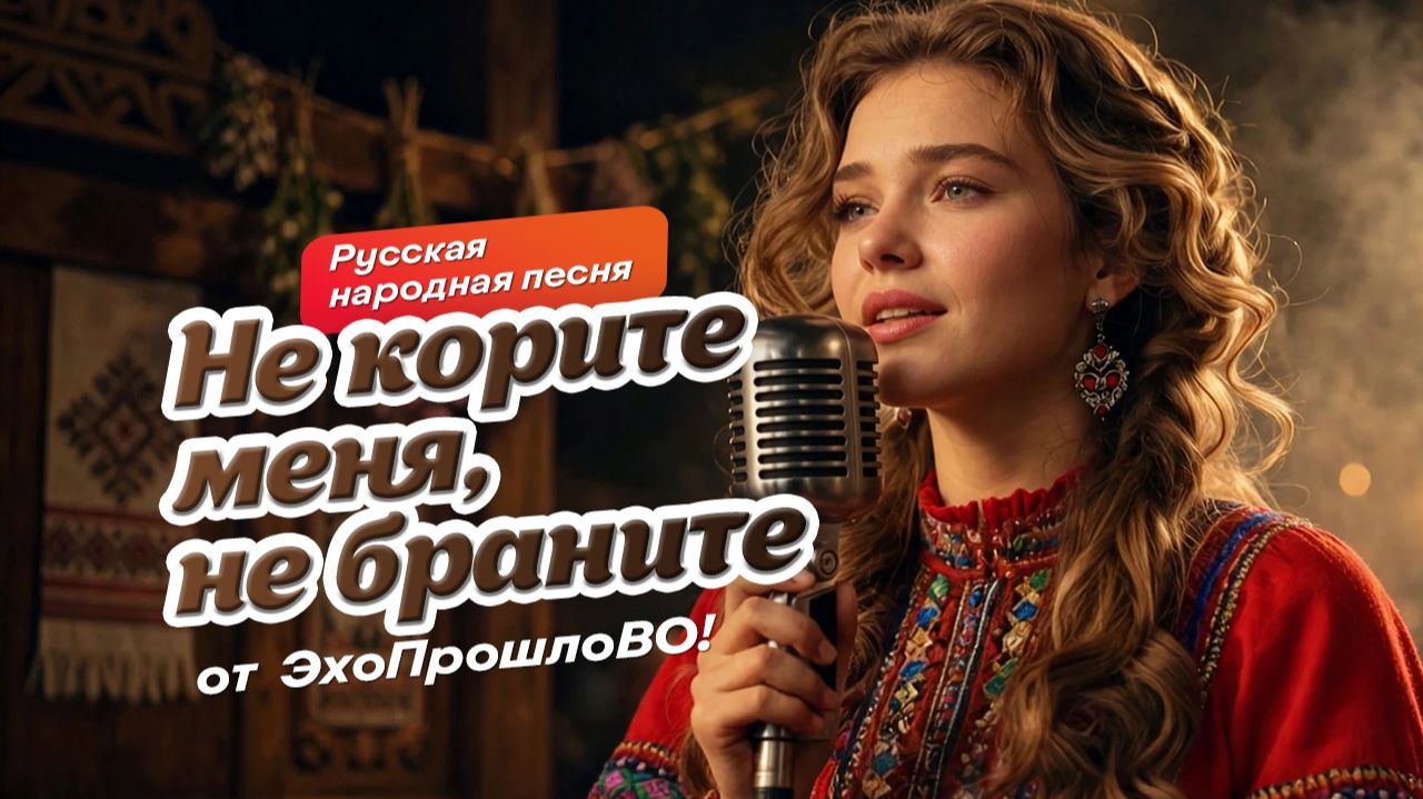 Не корите меня, не браните — Русская народная песня | ЭхоПрошлоВО! #фолк #russianfolk   #oldsongs