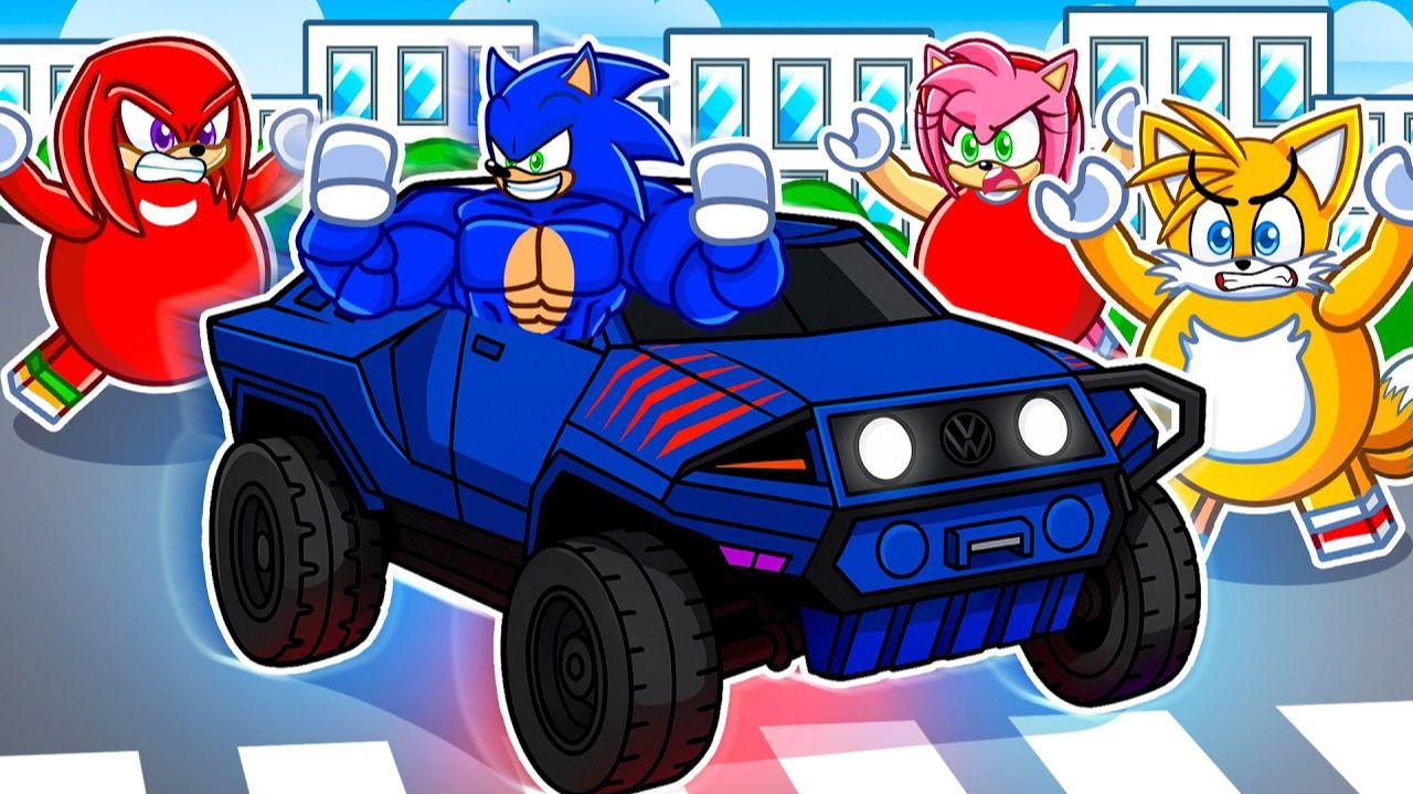 МУСКУЛИСТЫЙ СПИДРАНЕР против ТОЛСТЫХ ОХОТНИКОВ в Driving Empire! (Роблокс)