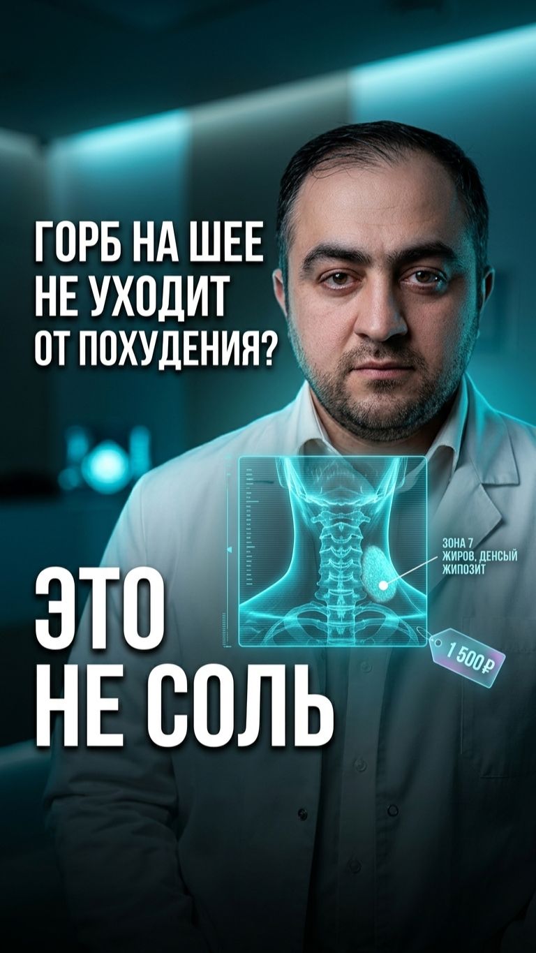 Горб на шее не уходит, сколько ни худейте 😳