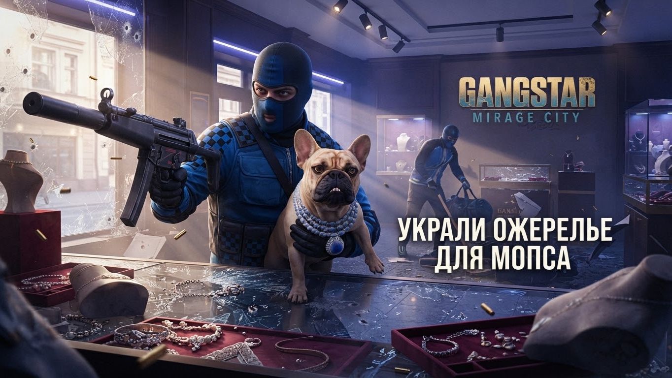 УКРАЛИ ОЖЕРЕЛЬЕ ДЛЯ МОПСА В GANGSTAR MIRAGE CITY!