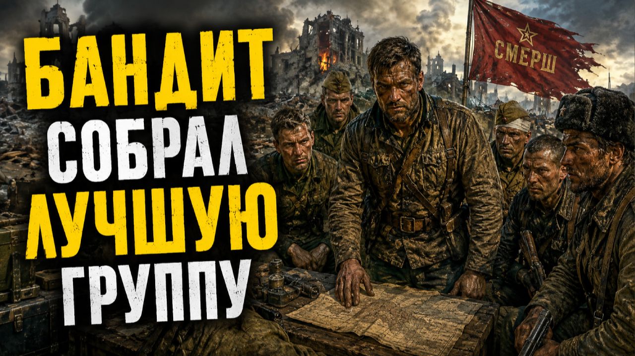СМЕРШ. БЫВШИЙ ГЛАВАРЬ БАНДЫ СОБРАЛ ИЗ ШТРАФНИКОВ ЛУЧШУЮ РАЗВЕДГРУППУ