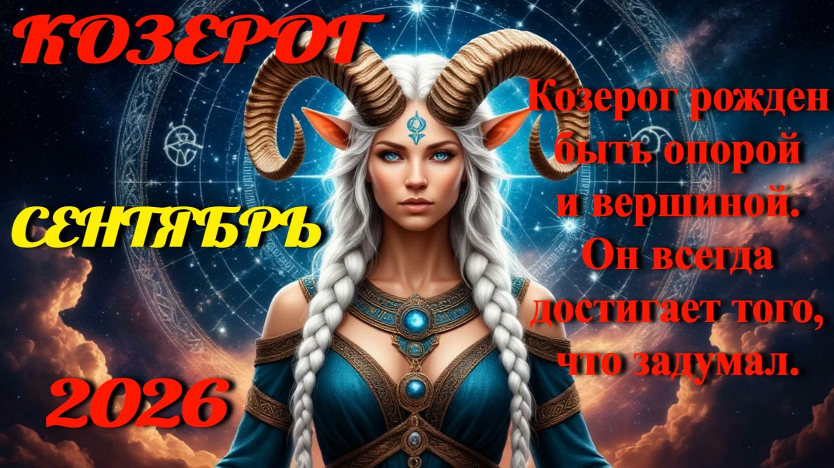Козерог. Гороскоп на сентябрь 2026.