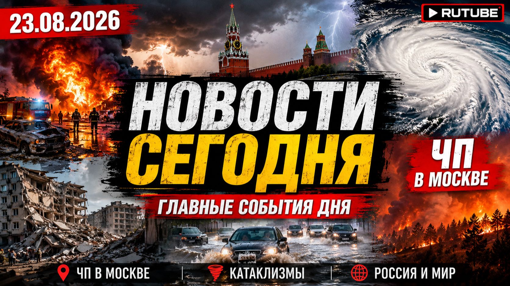 НОВОСТИ СЕГОДНЯ 23.08.2026 | ЧП в Москве, катаклизмы, события дня, происшествия в России и мире