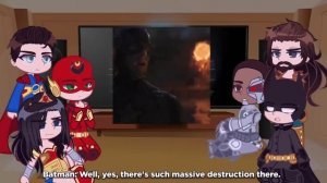 📹Justice League React To Avengers // DC x Marvel //