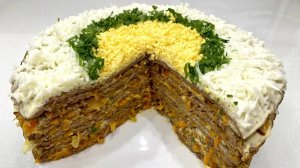 Печеночный торт - самый вкусный рецепт! Нежный, мягкий, сытный