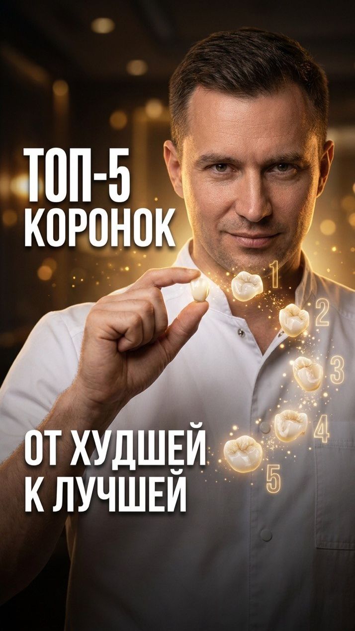 🦷 Какая зубная коронка лучше: пластмасса, металлокерамика, E-max или цирконий