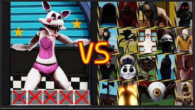 Roblox - Мангл ПРОТИВ всех боссов в SCP MORPH