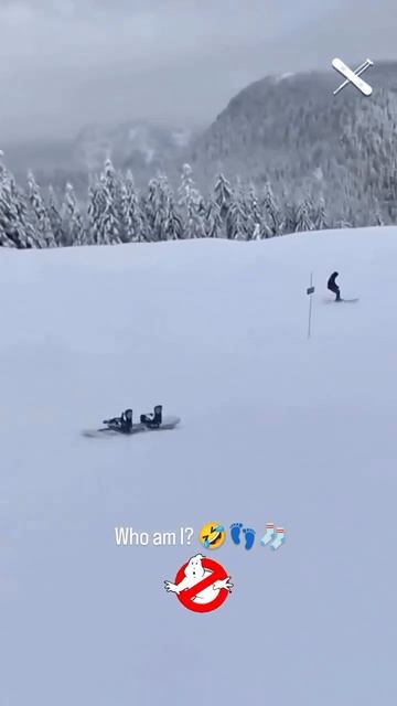 Призрачный сноубордист 😱😁😁