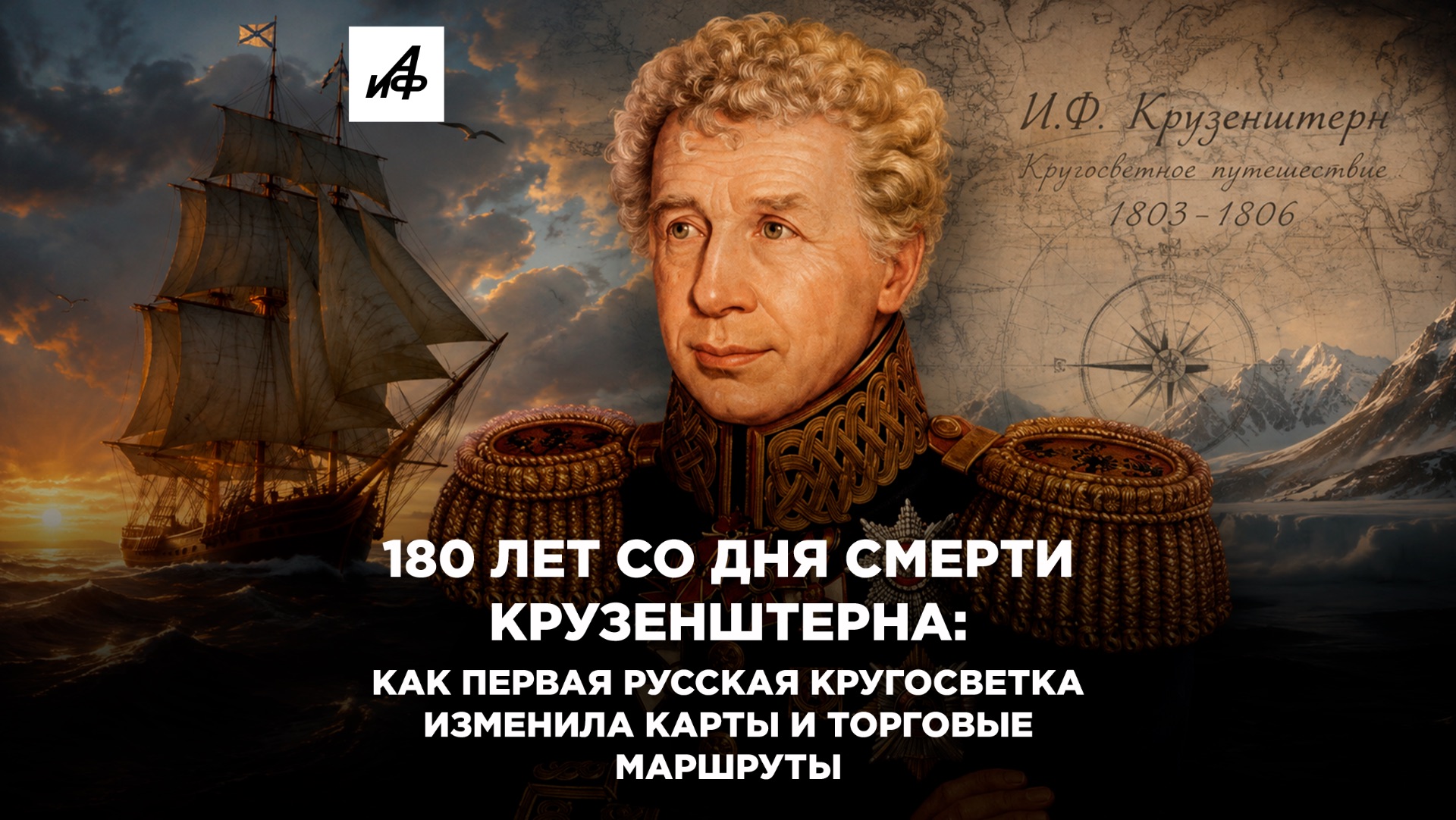 180 лет со дня смерти Крузенштерна: первая русская кругосветка изменила карты и торговые маршруты