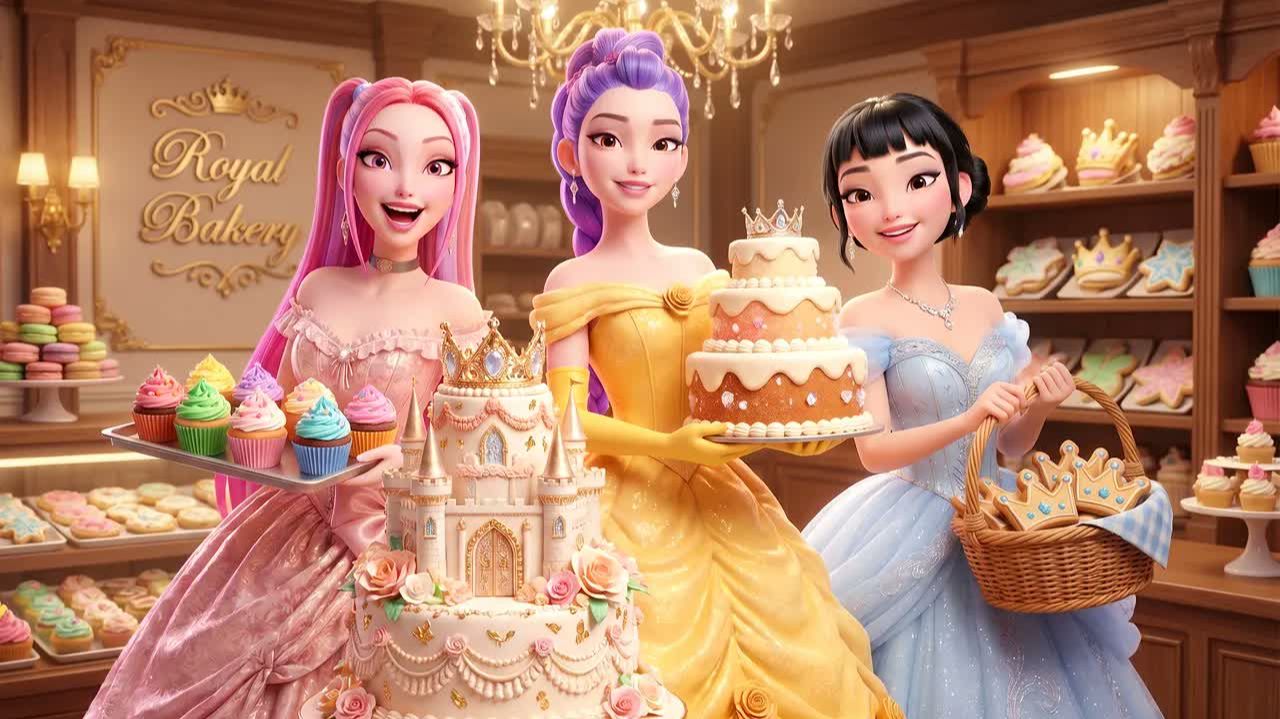 Принцессы открывают королевскую пекарню 🧁👑 [KPop Demon Hunters]
