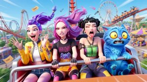 Веселье в парке развлечений с тигрицей Дерпи 🎢🐯