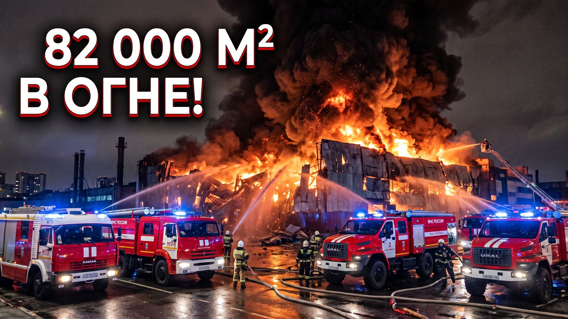 82 ТЫСЯЧИ КВАДРАТОВ В ОГНЕ! Крупный пожар в Петербурге — появились кадры с места ЧП