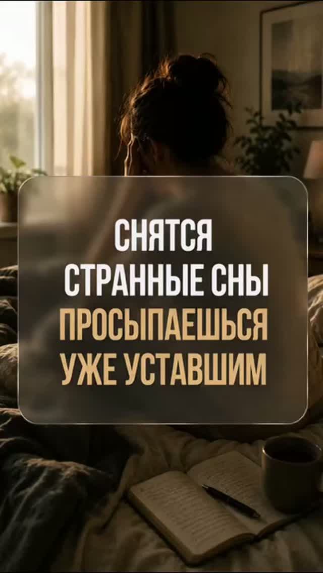 Снятся странные сны. Просыпаешься уже уставшим.