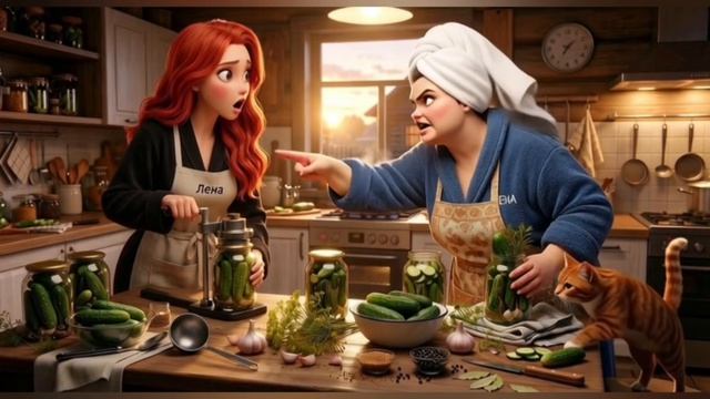 Огурцы и скандал: закатка по-русски.